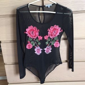 Black Sheer Bodysuit